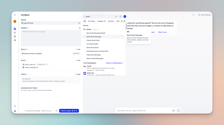 Add Gmail in Dify Marketplace